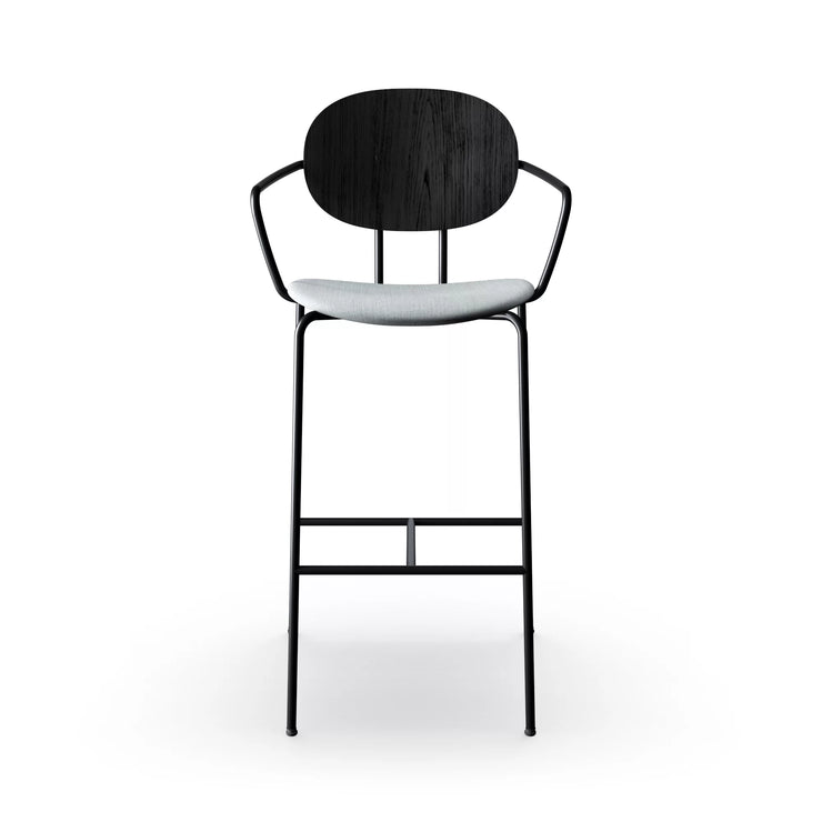 Sibast Piet Hein Bar Chair Black Edition With Armrest