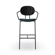 Sibast Piet Hein Bar Chair Black Edition With Armrest