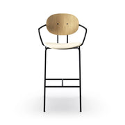 Sibast Piet Hein Bar Chair Black Edition With Armrest