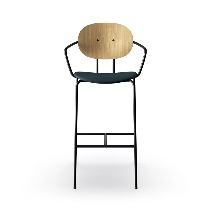 Sibast Piet Hein Bar Chair Black Edition With Armrest