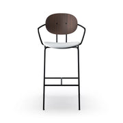 Sibast Piet Hein Bar Chair Black Edition With Armrest