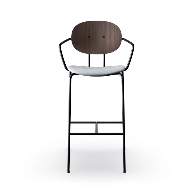 Sibast Piet Hein Bar Chair Black Edition With Armrest