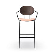 Sibast Piet Hein Bar Chair Black Edition With Armrest