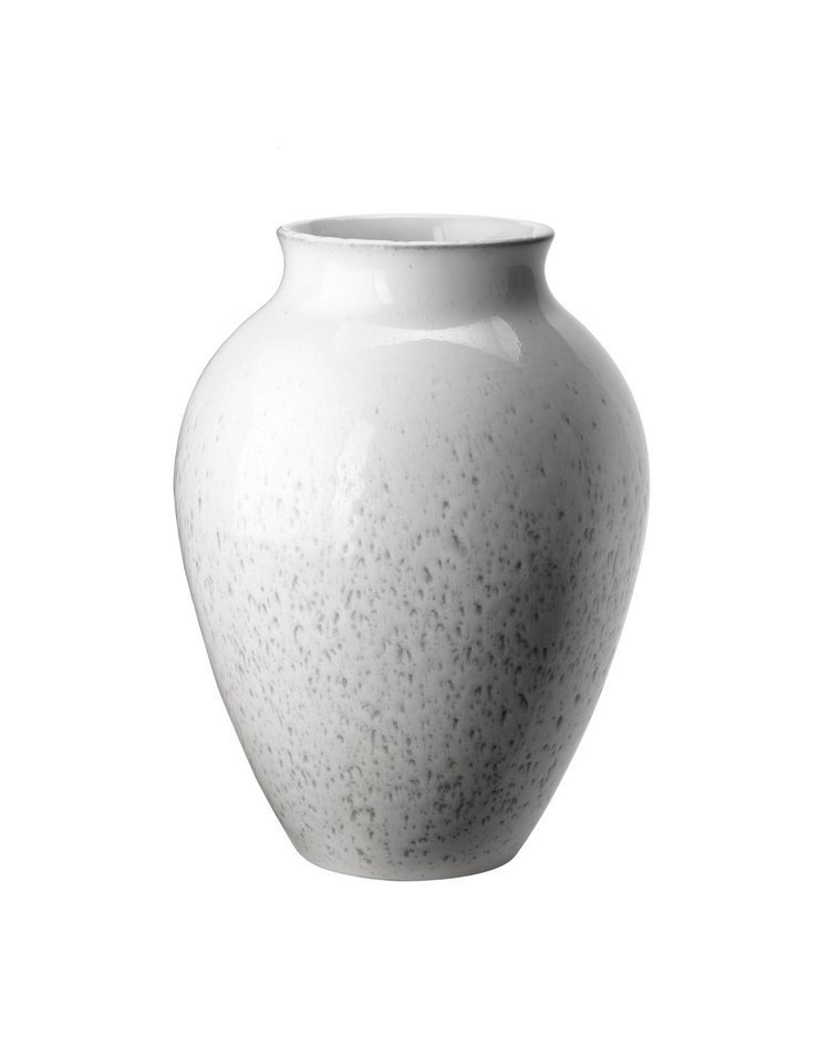 Knabstrup Vase, White / Grey