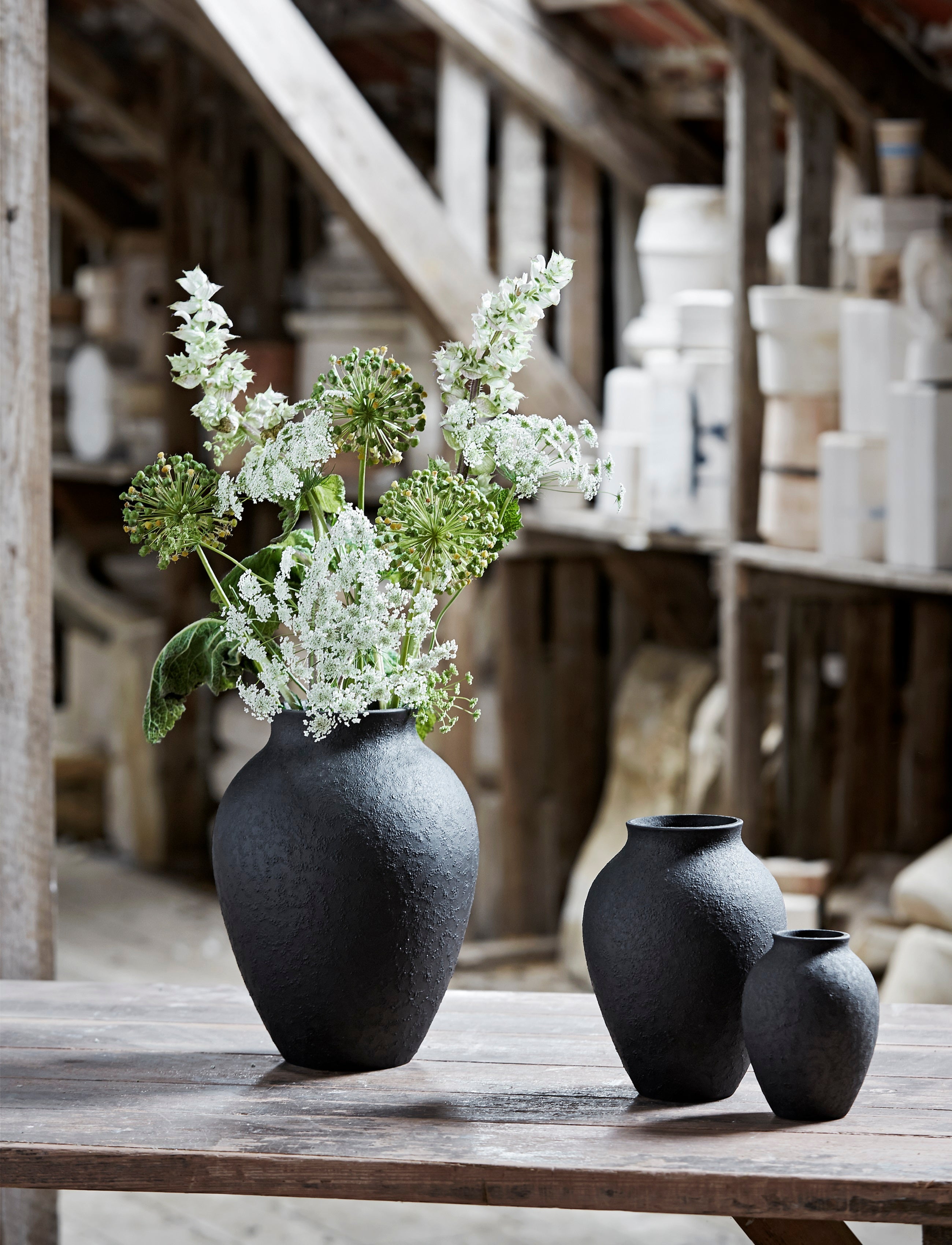 Knabstrup Vase, Black