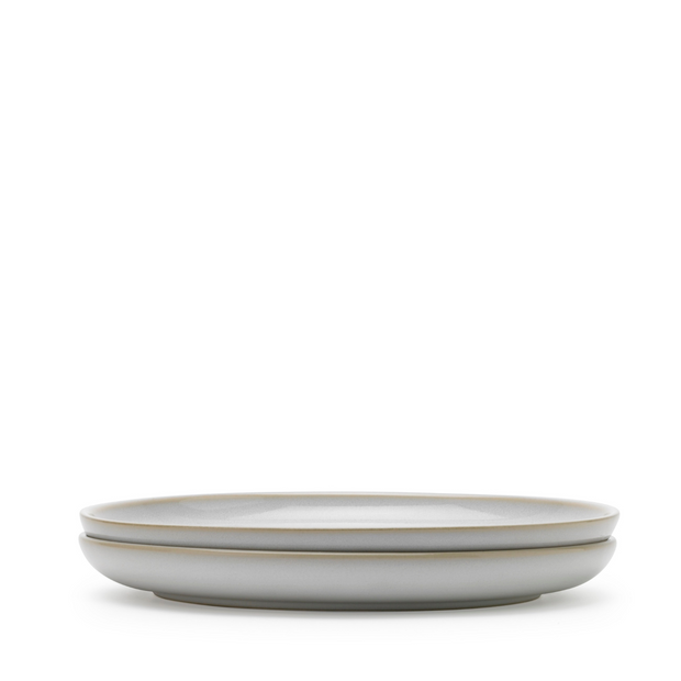 Knabstrup Tavola Plate, Large, White, Set of 2