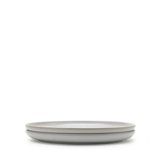 Knabstrup Tavola Plate, Medium, White, Set of 2