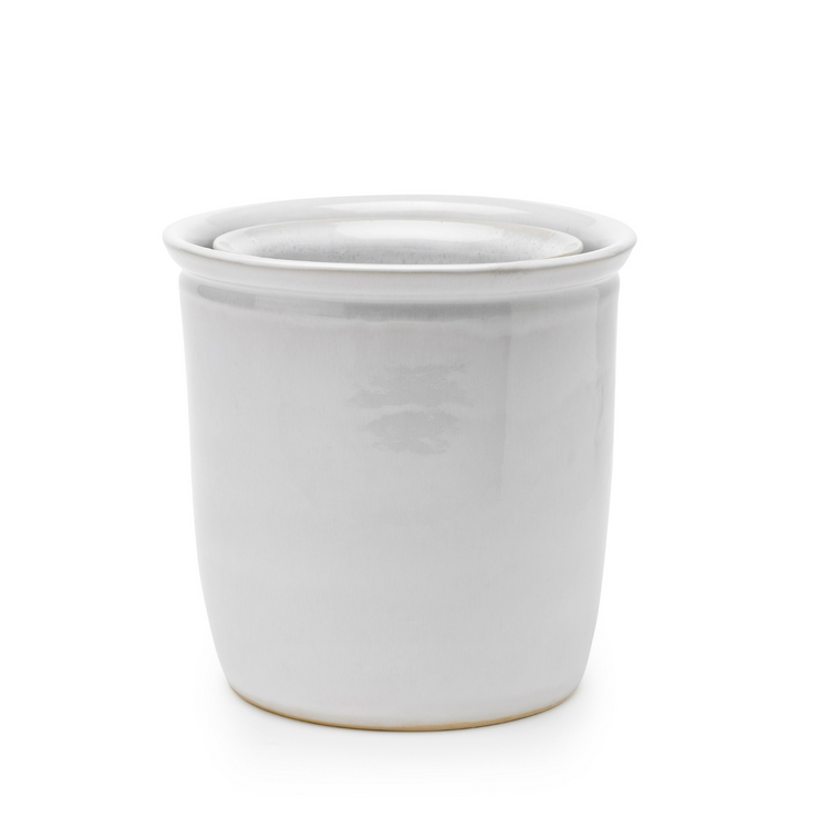 Knabstrup Tavola Pickle Jar, White, Set of 2