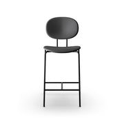 Sibast Piet Hein Bar Chair Black Edition, Leather Full Upholstered