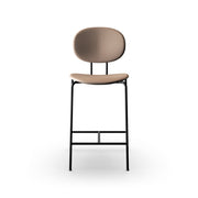 Sibast Piet Hein Bar Chair Black Edition, Leather Full Upholstered