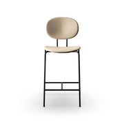 Sibast Piet Hein Bar Chair Black Edition, Leather Full Upholstered