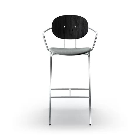 Sibast Piet Hein Bar Chair Chrome Edition With Armrest