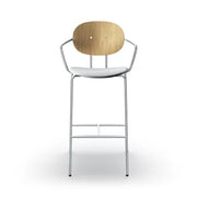 Sibast Piet Hein Bar Chair Chrome Edition With Armrest