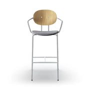 Sibast Piet Hein Bar Chair Chrome Edition With Armrest