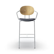 Sibast Piet Hein Bar Chair Chrome Edition With Armrest