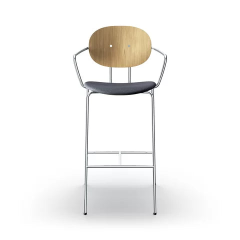 Sibast Piet Hein Bar Chair Chrome Edition With Armrest