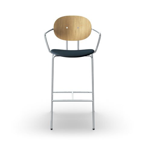 Sibast Piet Hein Bar Chair Chrome Edition With Armrest