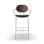 Sibast Piet Hein Bar Chair Chrome Edition With Armrest