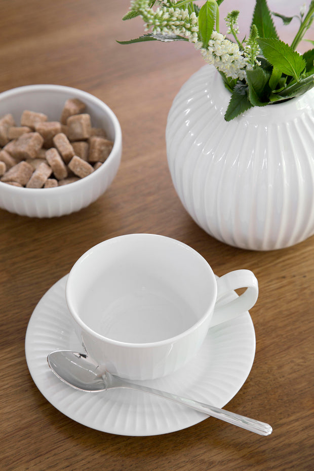 Kähler-Hammershøi-Cupw/Saucer-White-3Pcs.