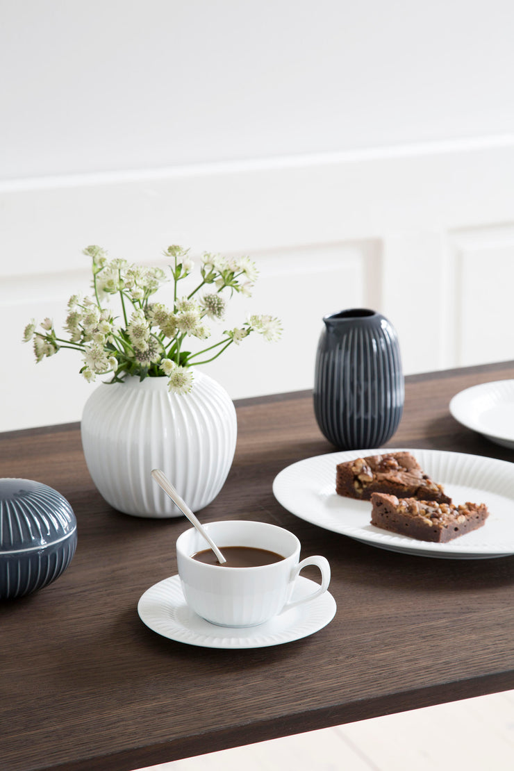 Kähler-Hammershøi-Cupw/Saucer-White-3Pcs.