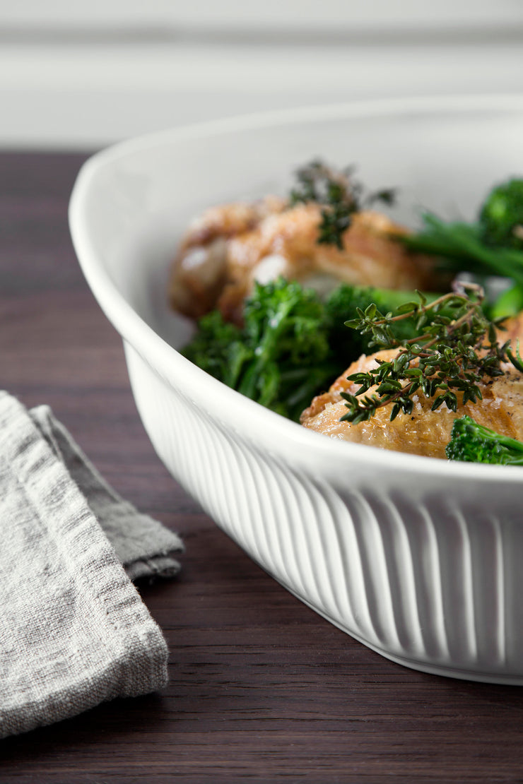 Kähler-Hammershøi-Ovenproof-Dish-White-9.5”x12.6”