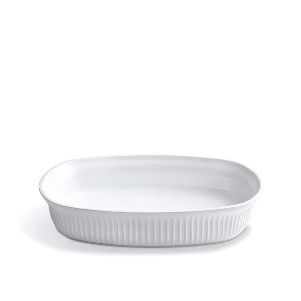 Kähler-Hammershøi-Ovenproof-Dish-White-9.5”x12.6”