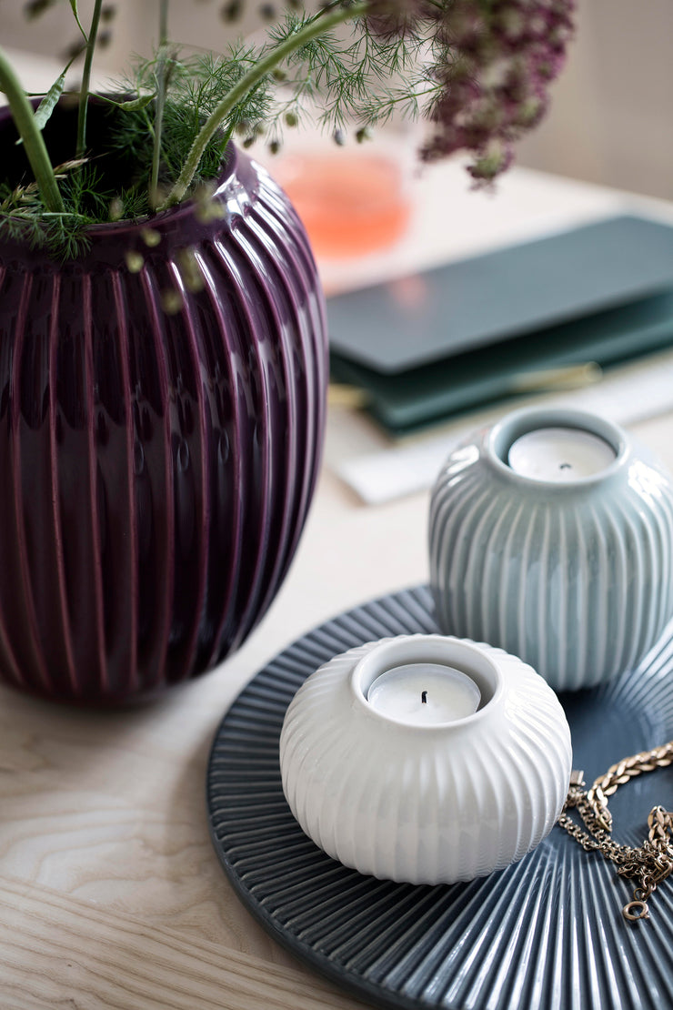 Kähler-Hammershøi-Tealight-Holder-White-4”-3Pcs