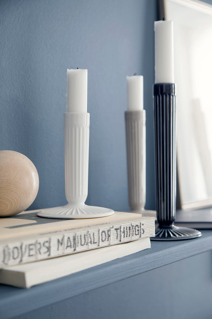 Kähler-Hammershøi-Candle-Holder-White-3pcs.