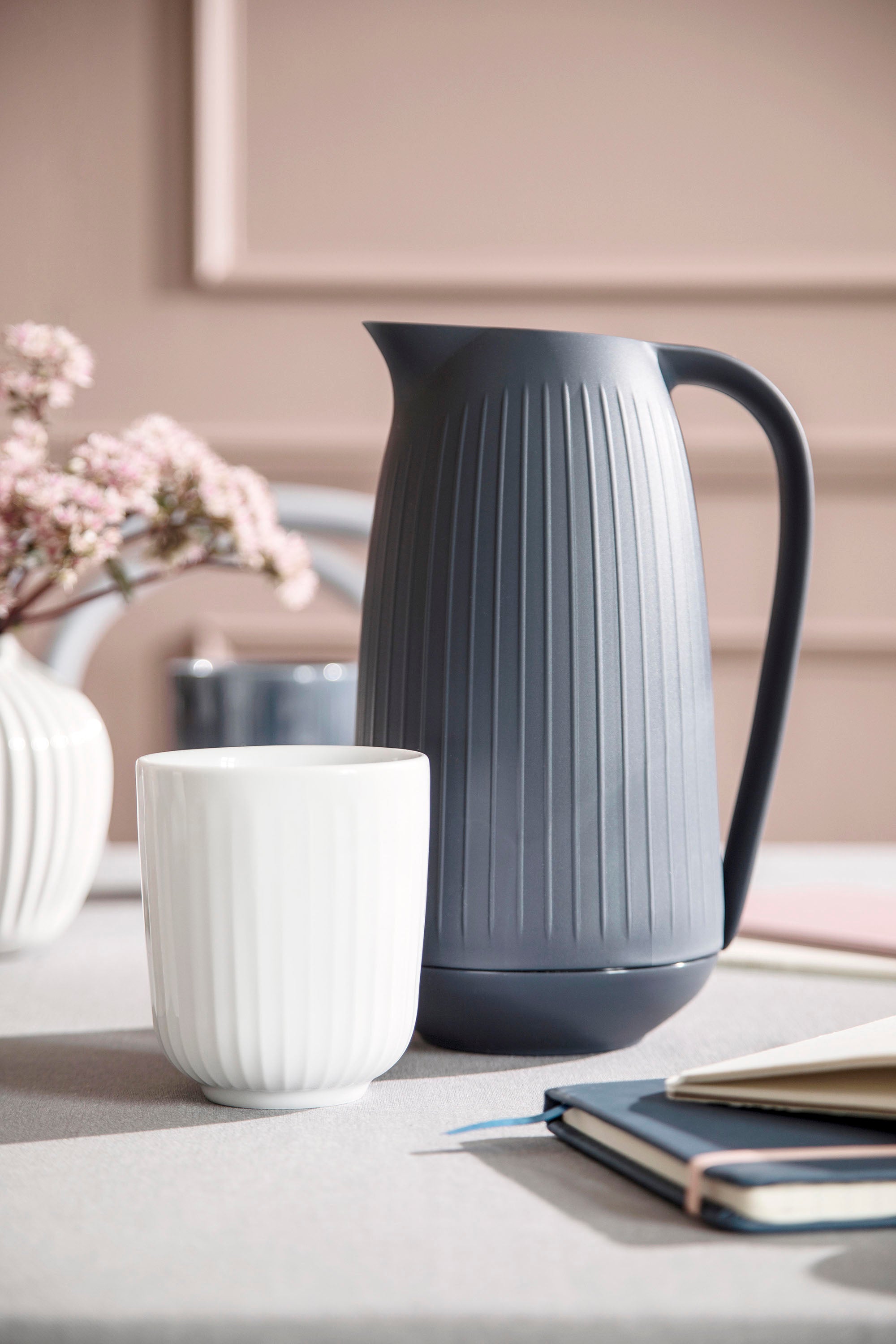 Kähler-Hammershøi-Thermos-Mug-White- 3Pcs.