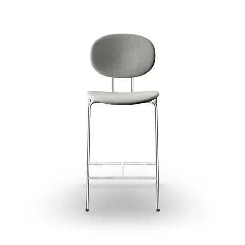 Sibast Piet Hein Bar Chair Chrome Edition, Full Upholstered