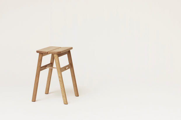 Form & Refine Angle Foldable Stool, White Oak