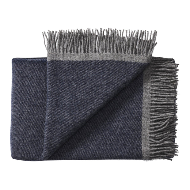 Silkeborg Uldspinderi Alrø Throw 140x240 cm Throw 0828 Grey Navy