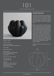 Bloom Vase, Big - Black - 101 Copenhagen