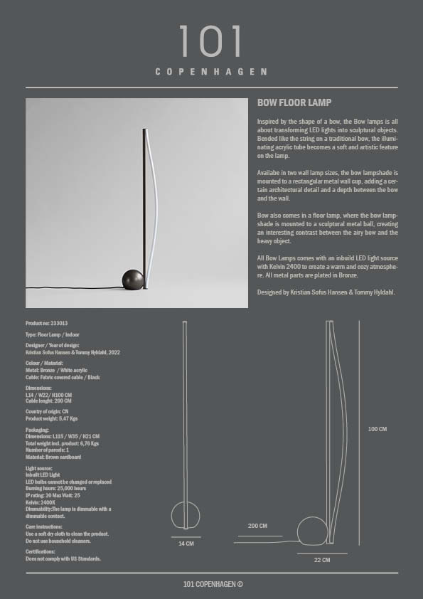 Metal bow floor lamp best sale