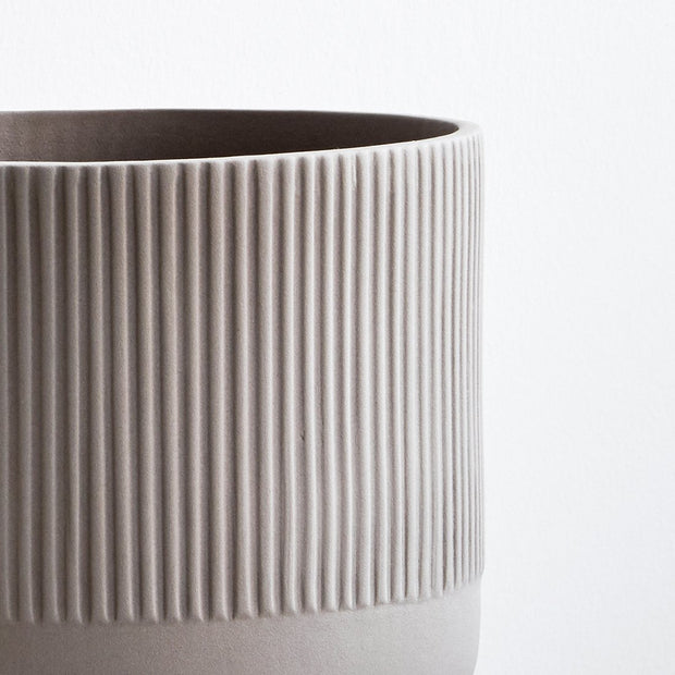 Details of earthware terracotta bowl scandinavian designed by Kristina Dam