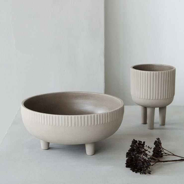 grey terracotta bowls design by Kristina Dam 