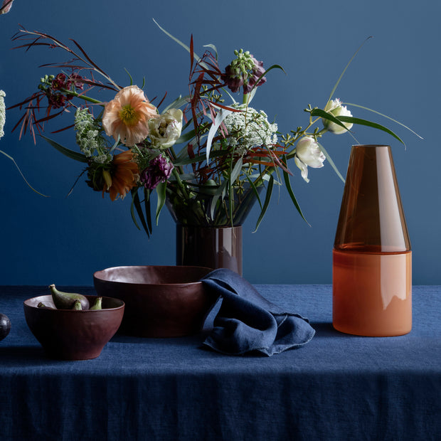 Broste Copenhagen Georg Glass Vase, Amber