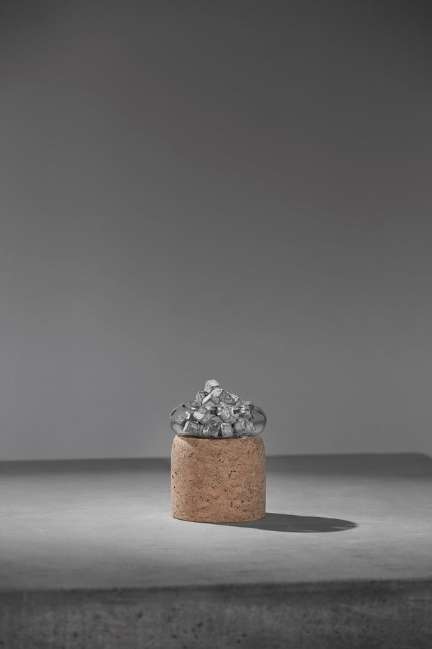 ChiCura Copenhagen Boletus Cork/Clear Glass, w. 9 cm Living / Containers & Vases Cork
