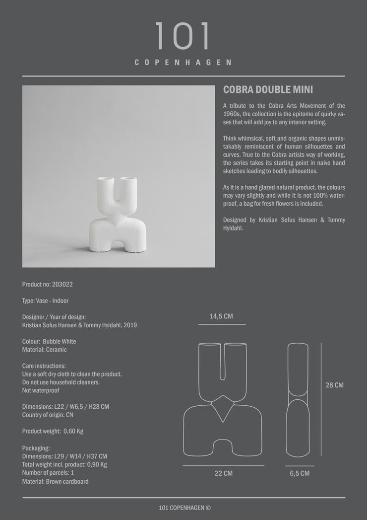 Cobra Double, Mini - Bubble White - 101 CPH