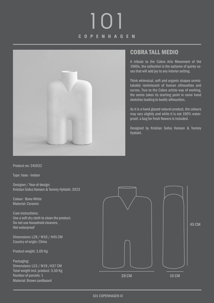 Cobra Tall, Medio - Bone White - 101 Copenhagen