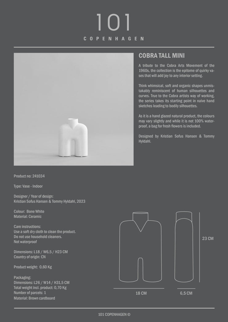 Cobra Tall, Mini - Bone White - 101 Copenhagen