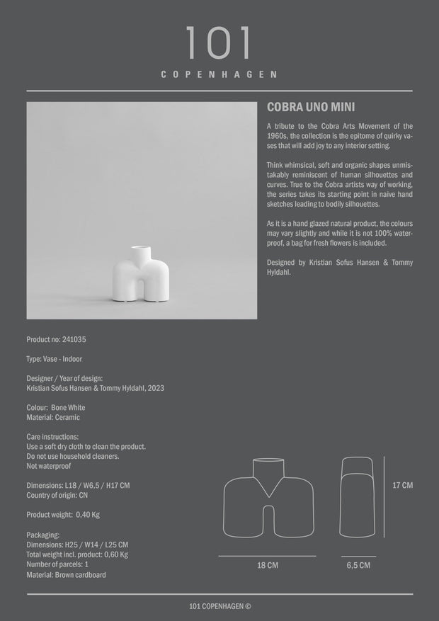 Cobra Uno, Mini - Bone White - 101 Copenhagen