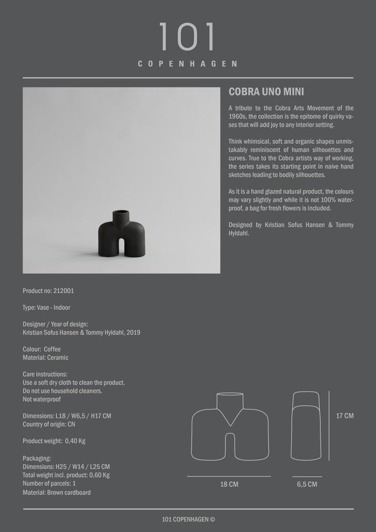 Cobra Uno, Mini - Coffee - 101 CPH