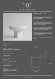 Crown Table, Low - Bone White - 101 CPH