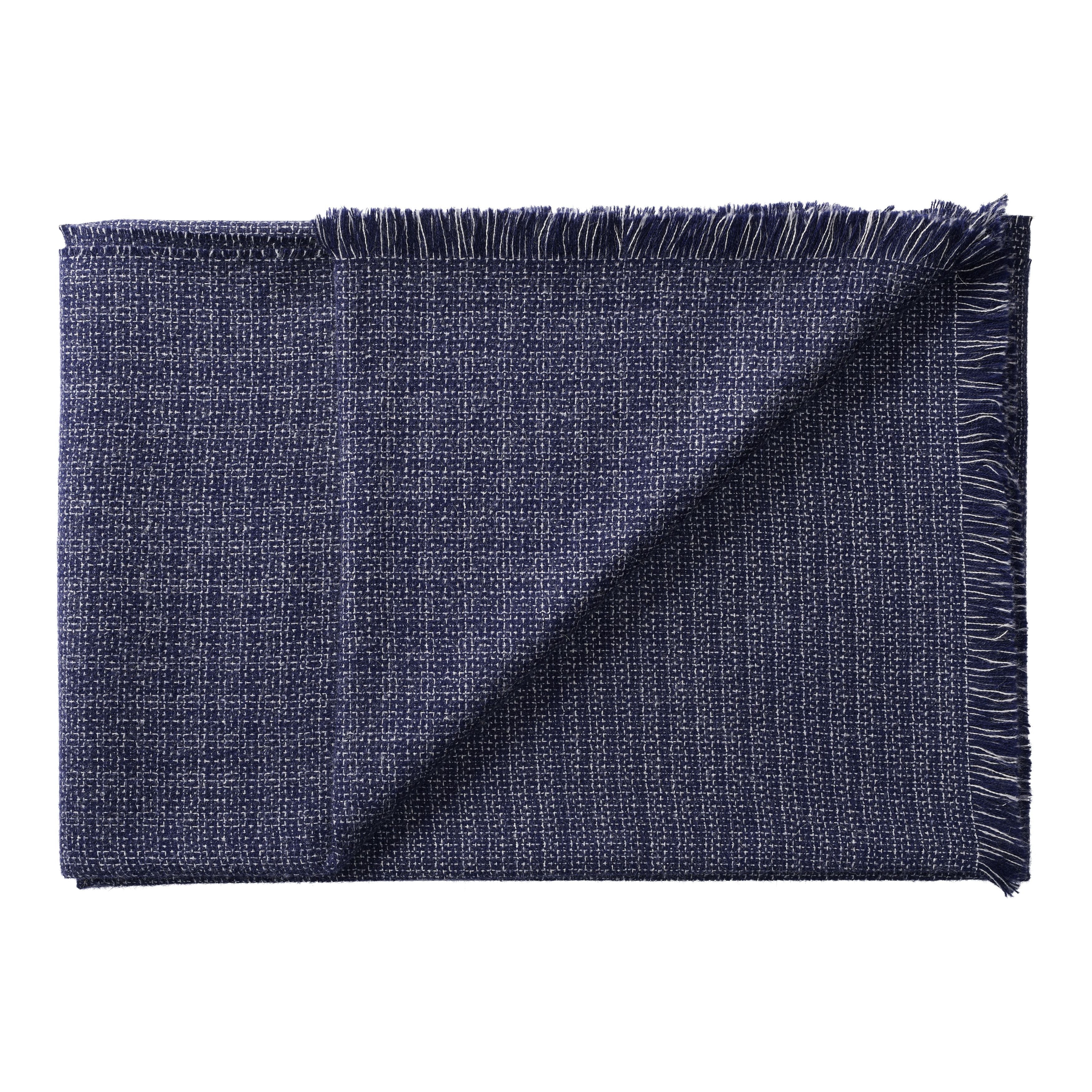 Silkeborg Uldspinderi Cumulus Throw 130x200 cm Throw 1167 Blue White
