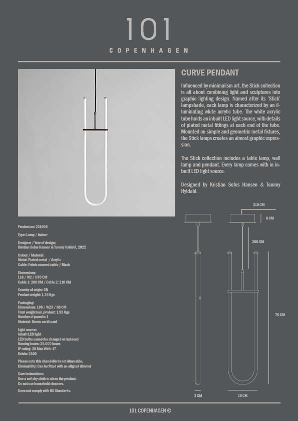 Curve Pendant - 101 CPH