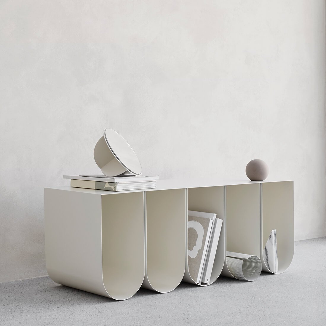 Curved Side Bench | Storage Bench | Furniture | Kristina Dam