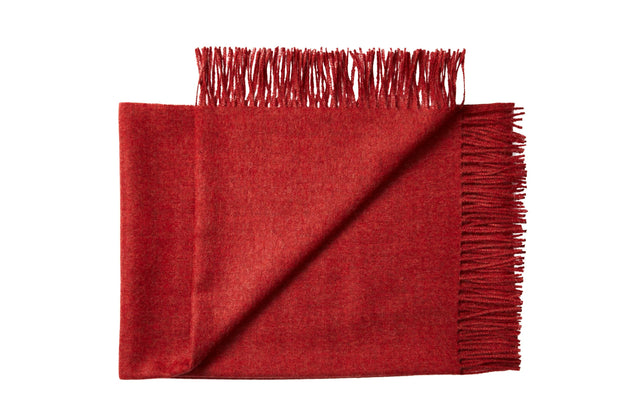 Silkeborg Uldspinderi Cusco Throw 130x200 cm Throw 1496 Ruby