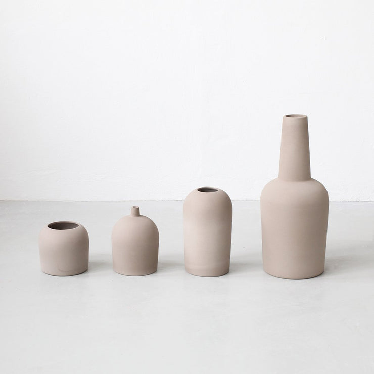 Dome terrakotta vase collection from Kristina Dam studio