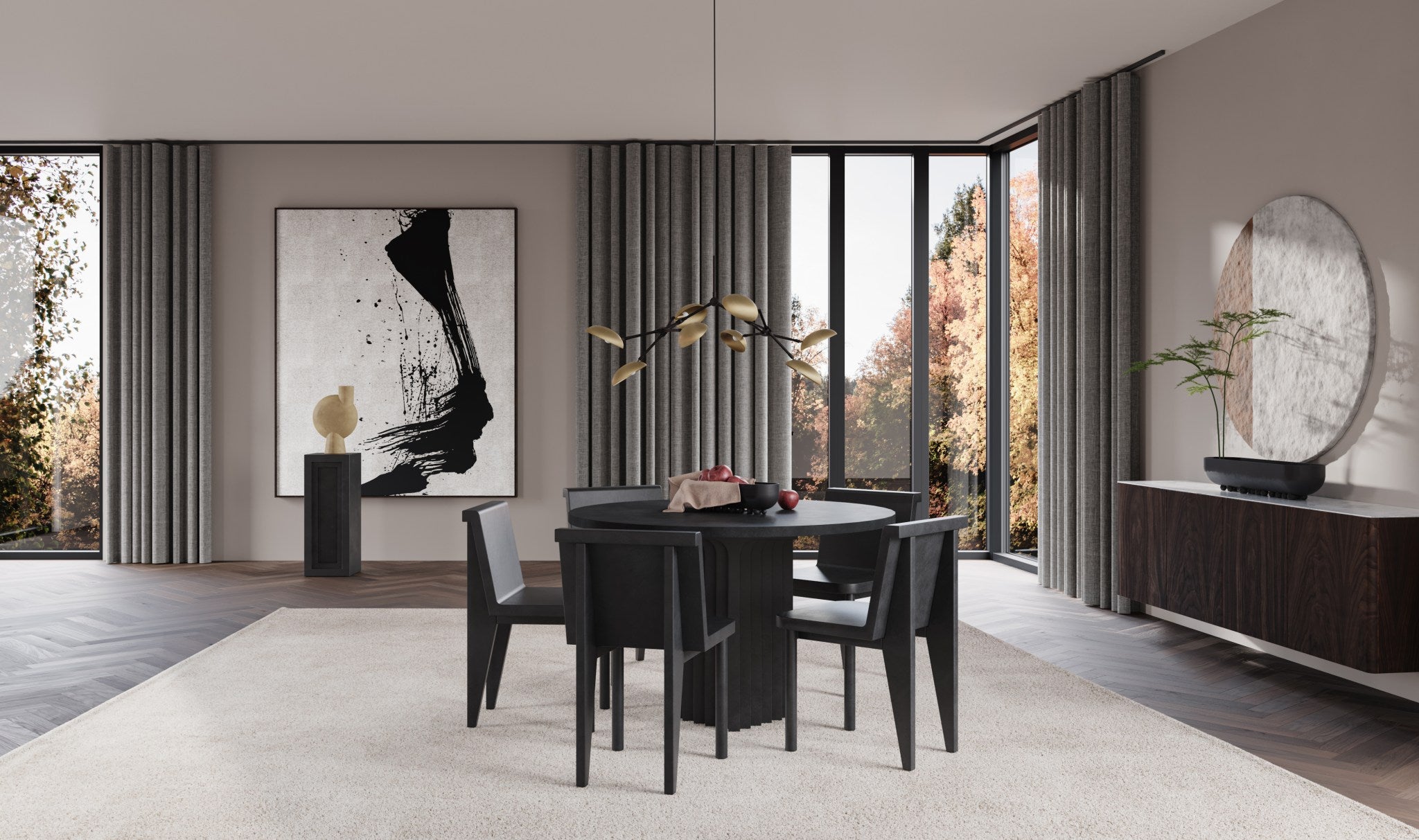 Arc Dining Table - Coffee - 101 CPH